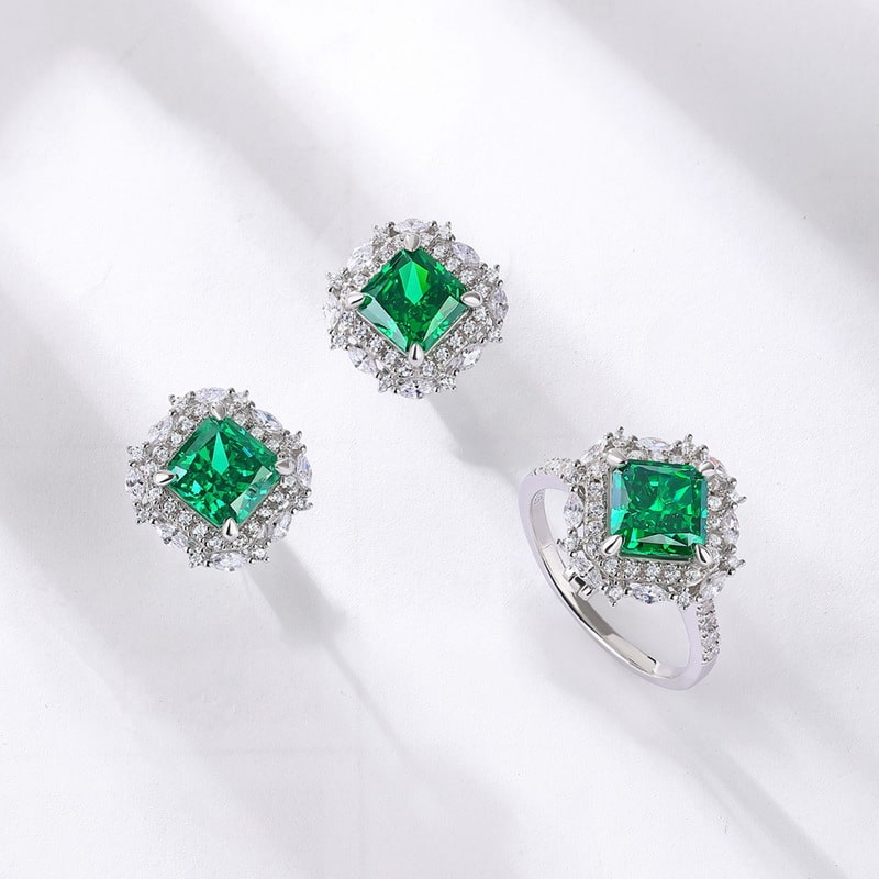 Cubic Zirconia Halo Ring
