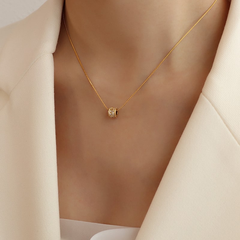 Gold plated Cubic Zirconia necklace