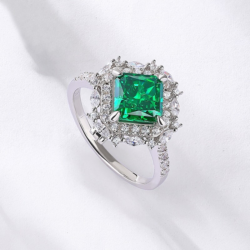 Green Halo Ring
