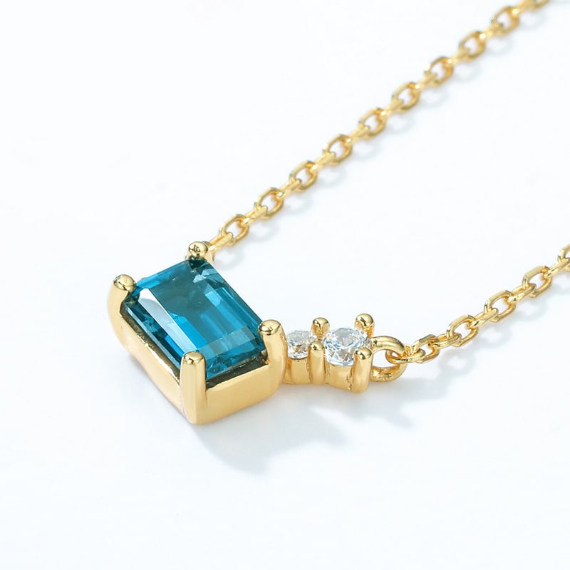 London Blue Topaz Necklace