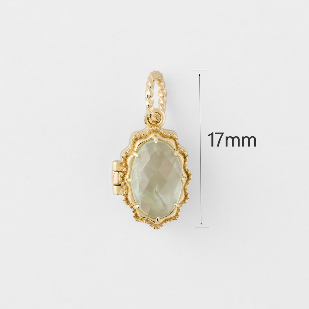 Prehnite pendant