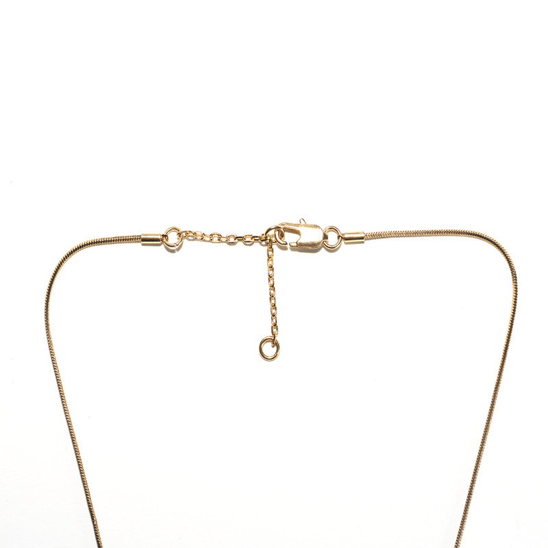 Triangular white mother of pearl necklace clasp