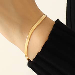 18k gold plated bracelet(15+5cm)