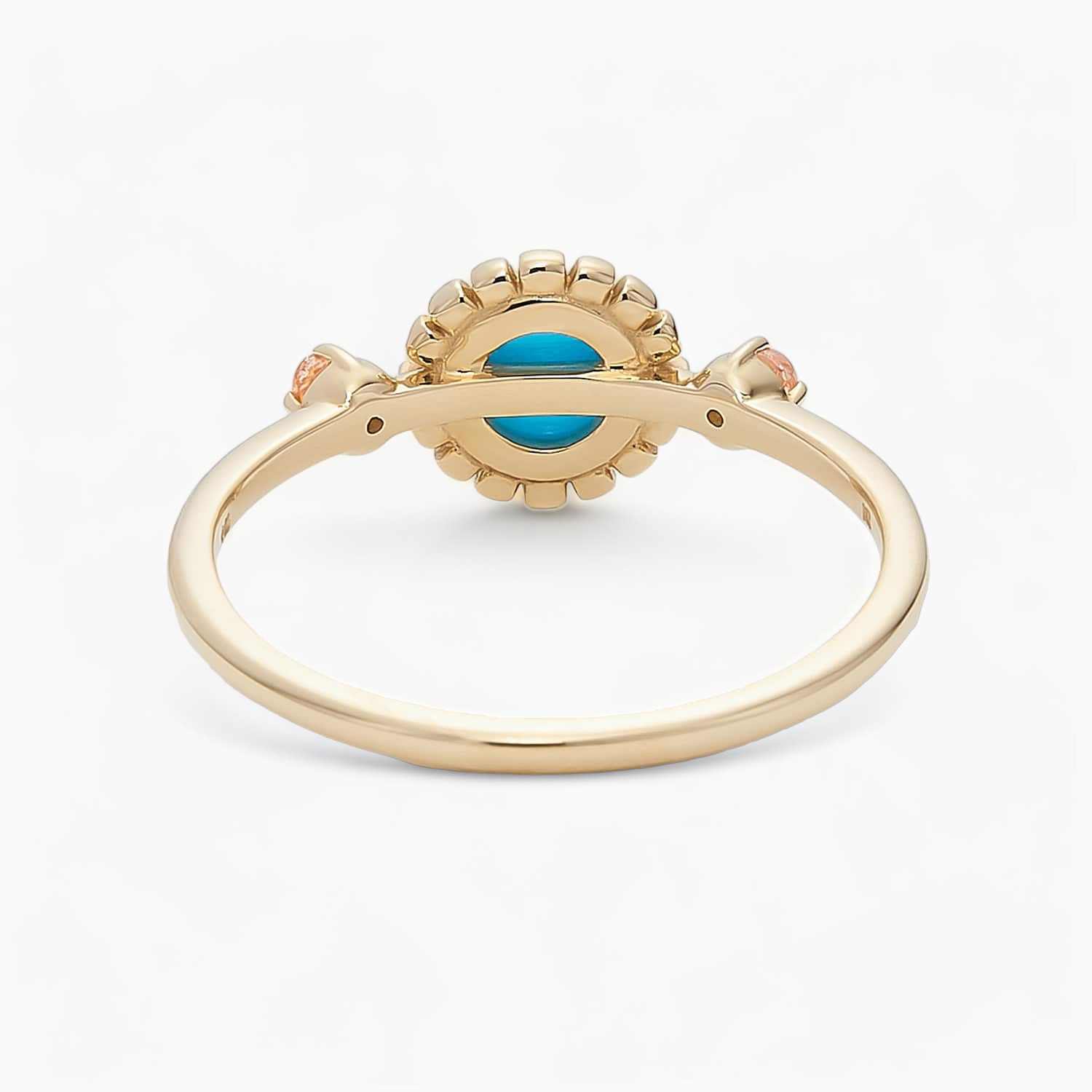back of turquoise ring