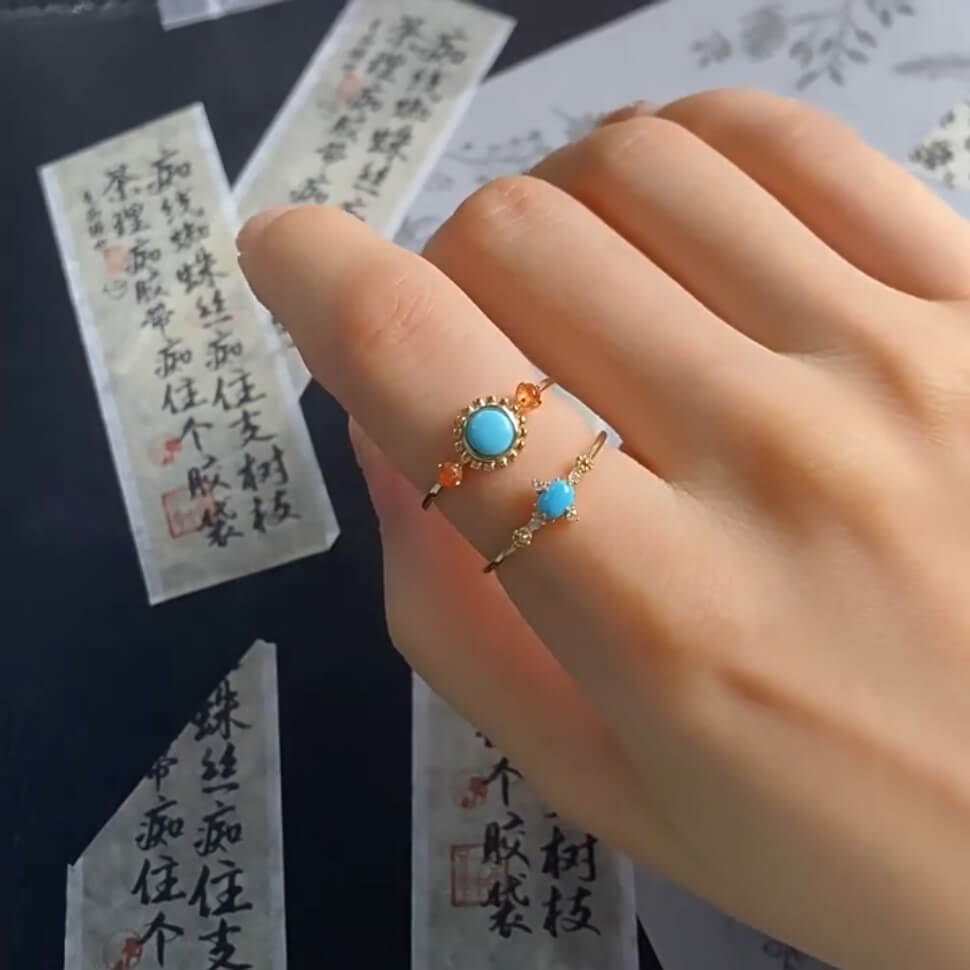 turquoise rings