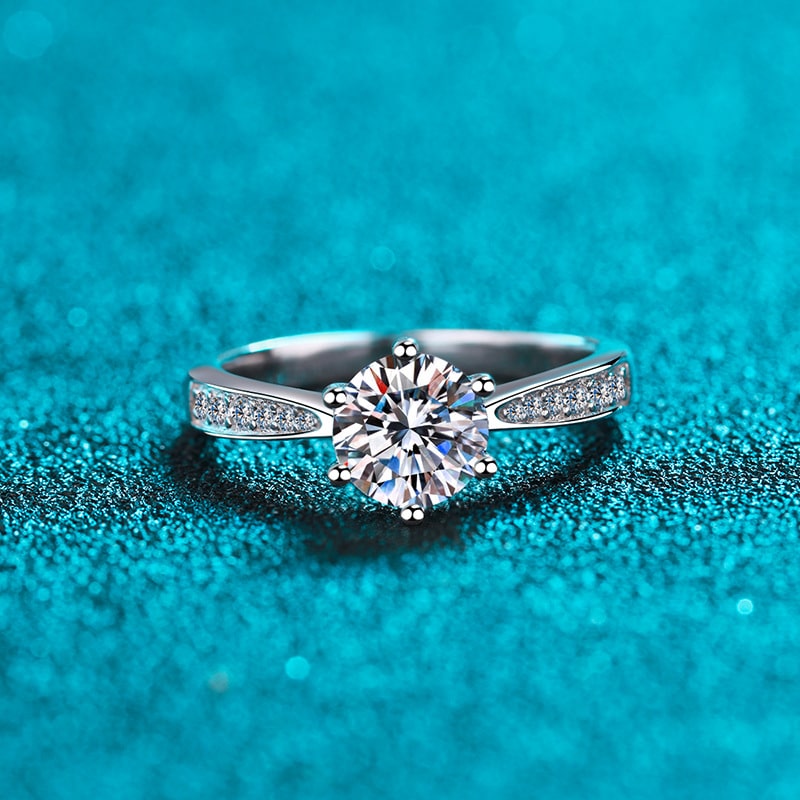 fine moissanite ring