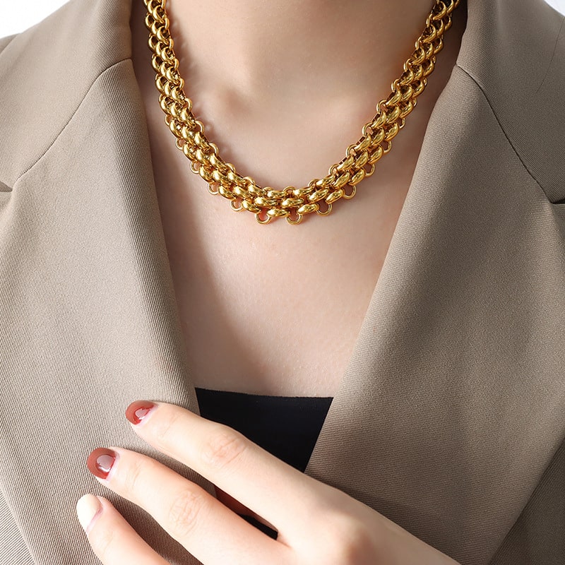 gold plated necklaces for women min