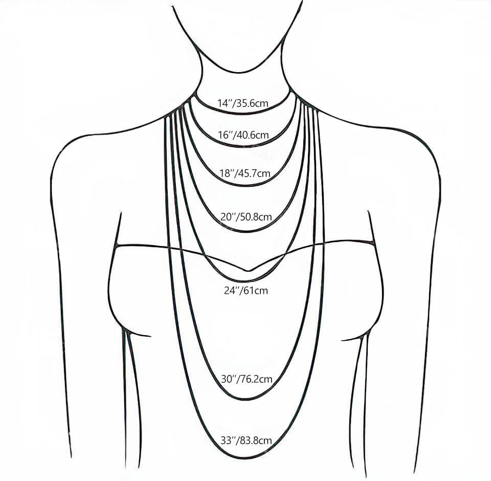 necklaces size chart