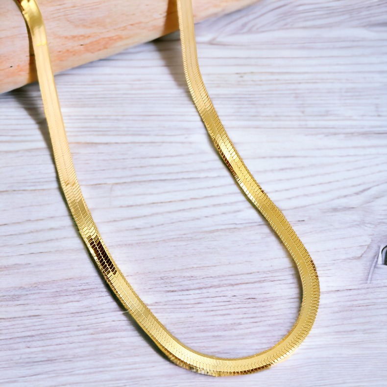silver gold plated snake chain