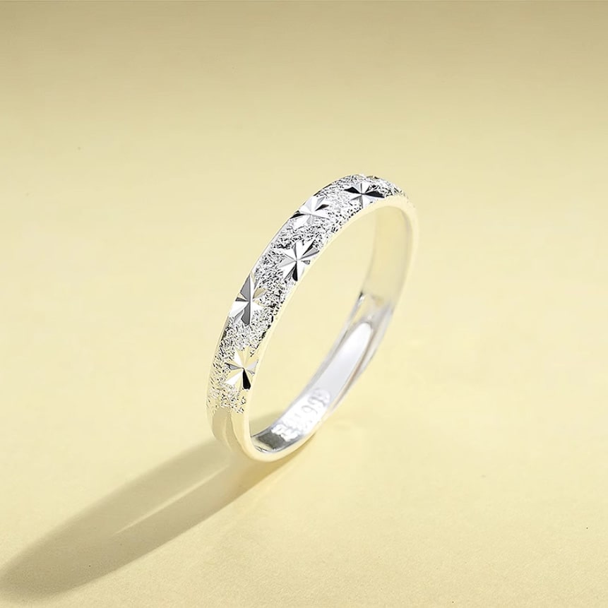 simple star 925 sterling silver ring