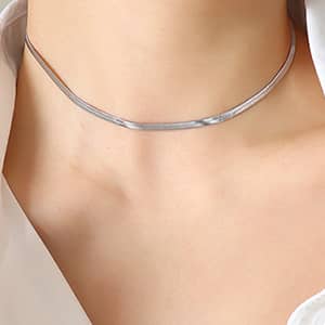 Stainless steel necklace(30+8cm)