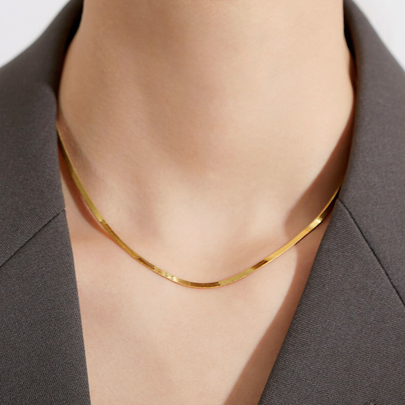 womens gold plated snake chain
