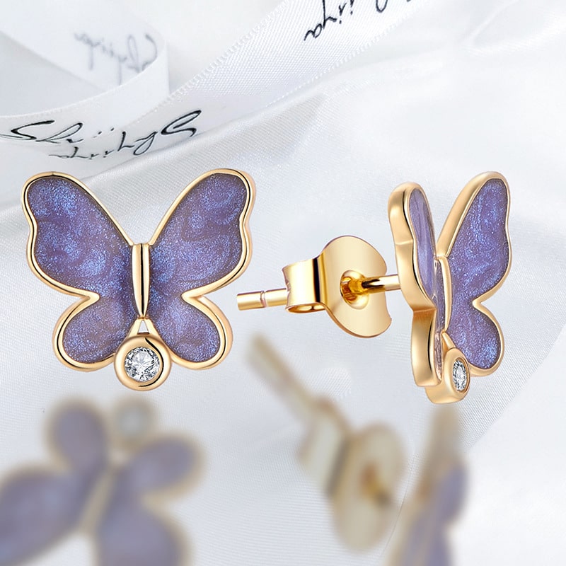 Butterfly Ear Studs
