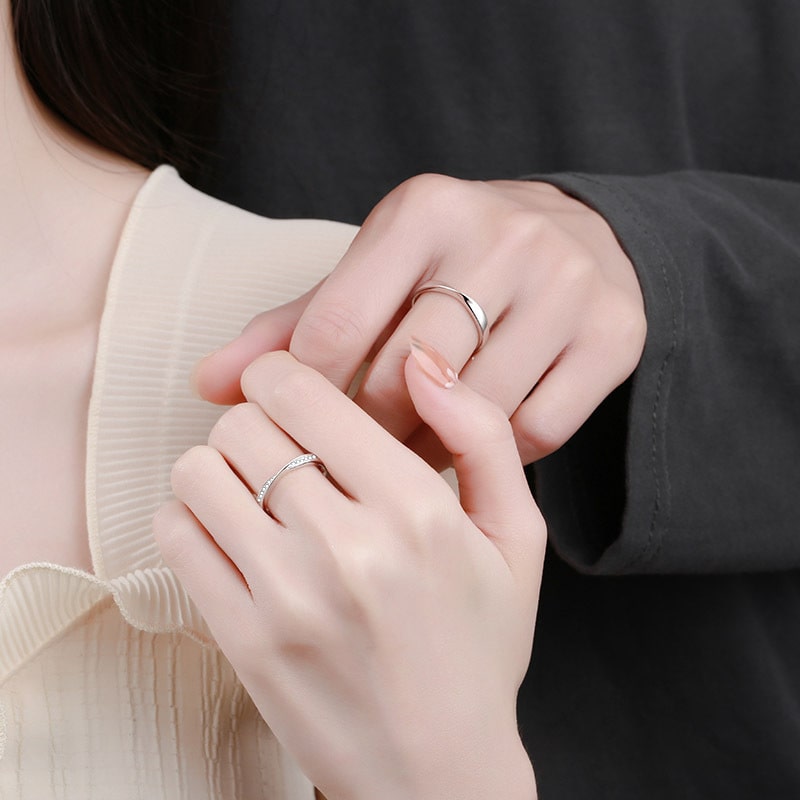Couples 925 Sterling Silver Rings