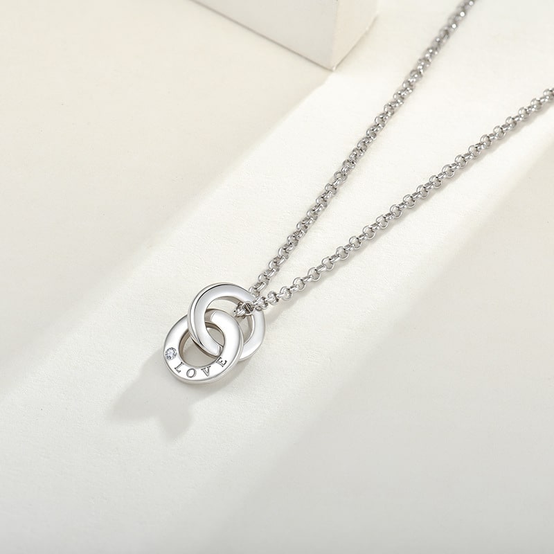 Double Hoop Necklace
