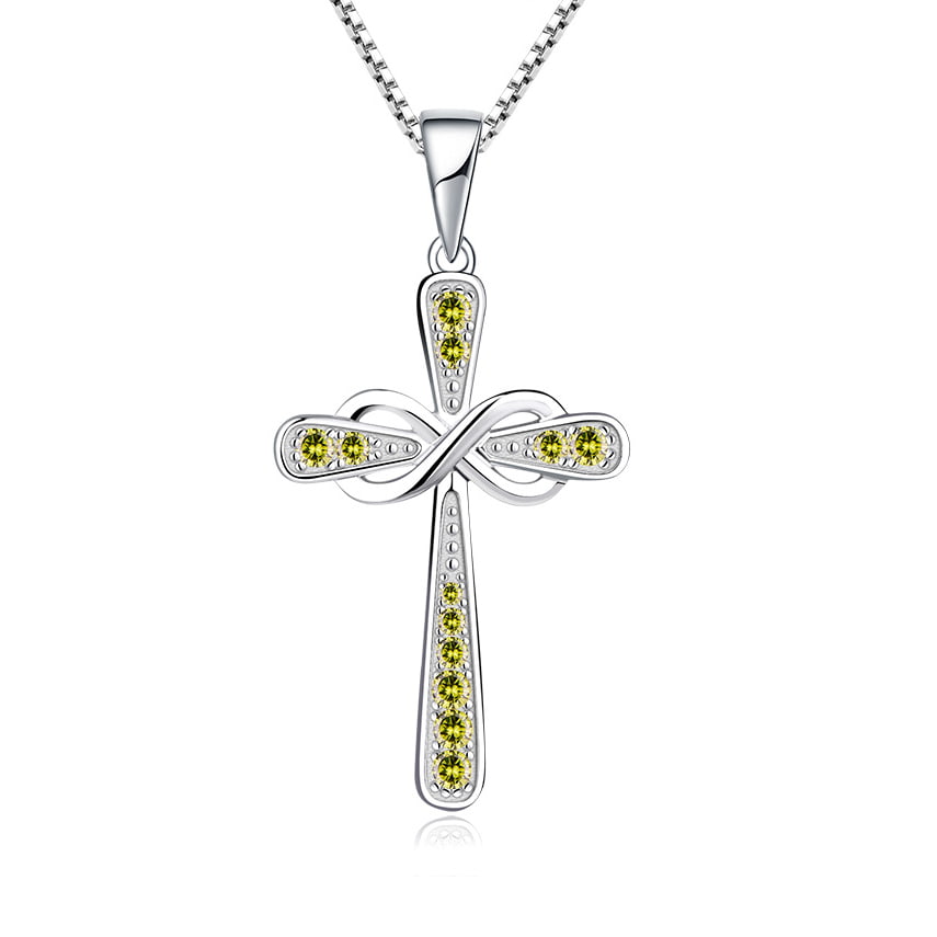 Silver Green Cubic Zirconia Necklace