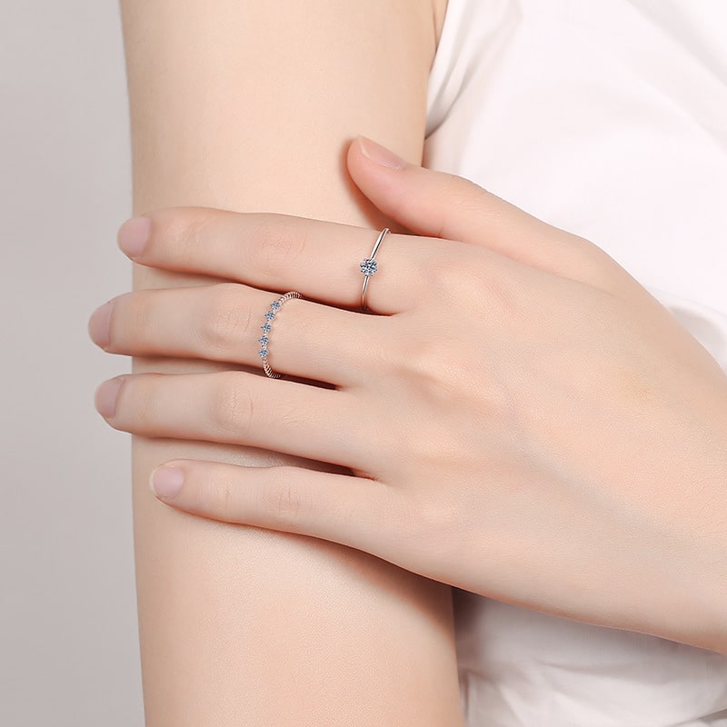 Silver Stackable Rings for Women