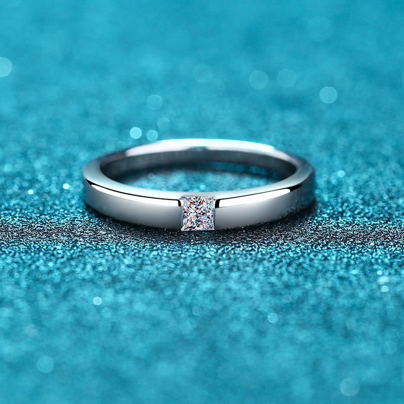Small Moissanite Band Ring