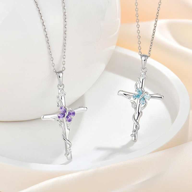 Sterling Silver Cross Pendant Necklace