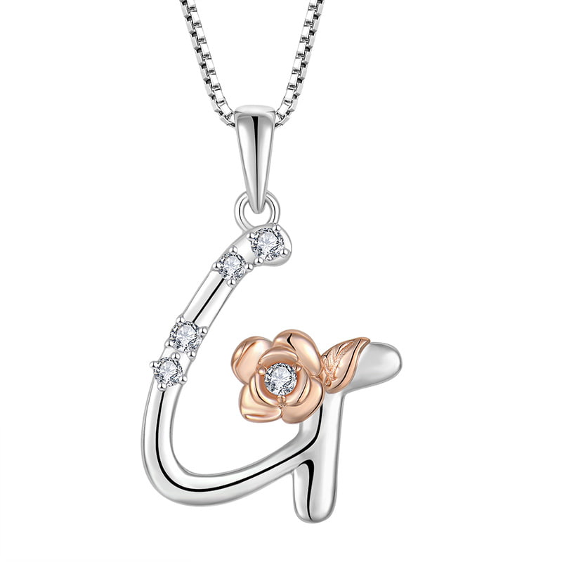 Sterling Silver Initial G Necklace