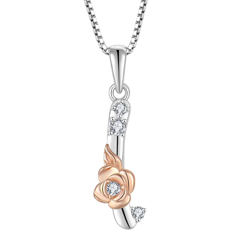 Sterling Silver Initial I Necklace