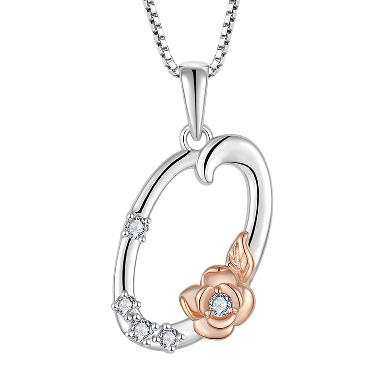 Sterling Silver Initial O Necklace