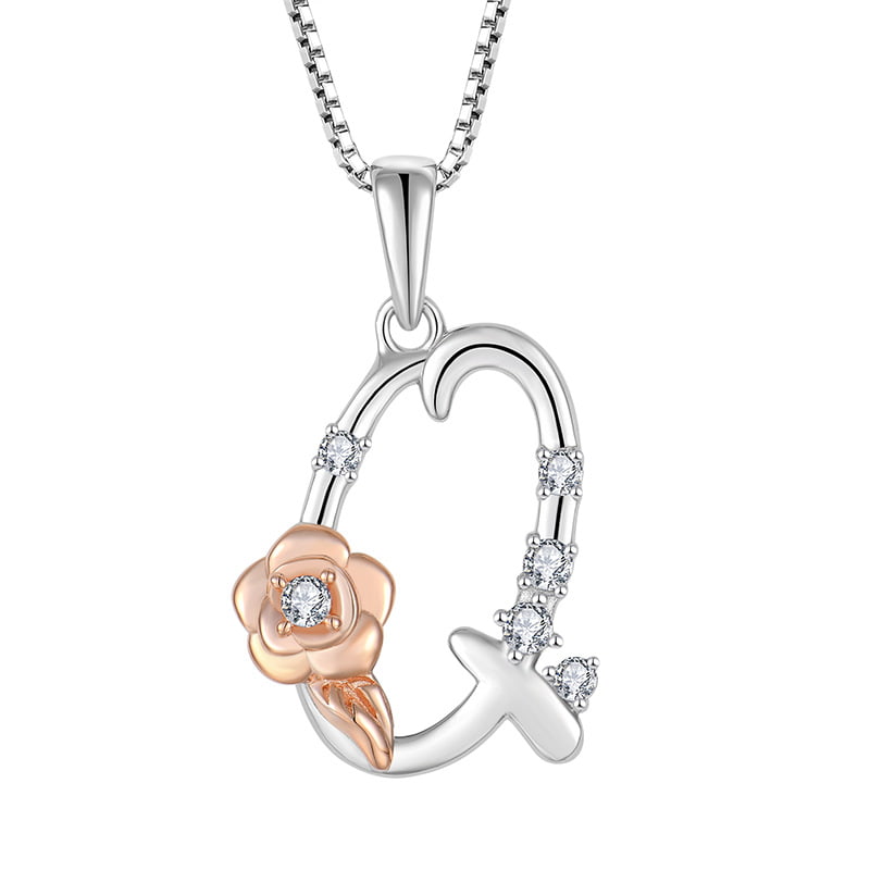 Sterling Silver Initial Q Necklace