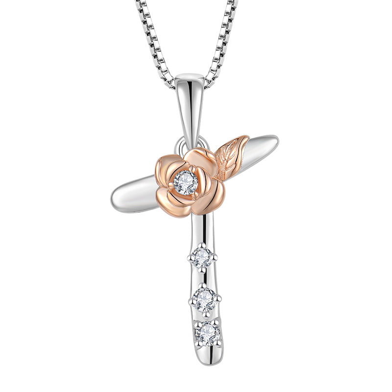 Sterling Silver Initial T Necklace