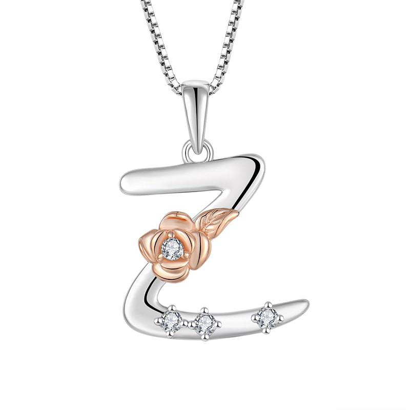 Sterling Silver Letter Z Necklace