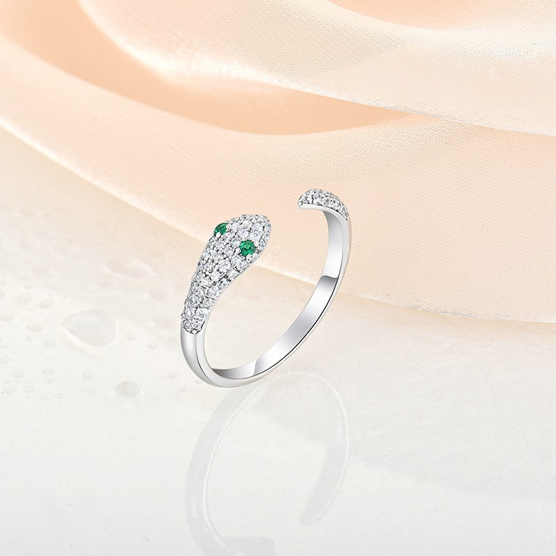 Sterling Silver Open Snake Ring