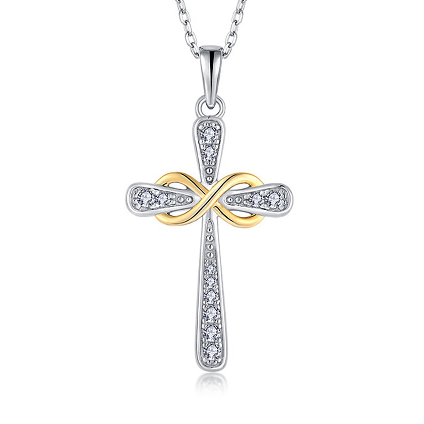 Yellow Gold Plated Cubic Zirconia Necklace