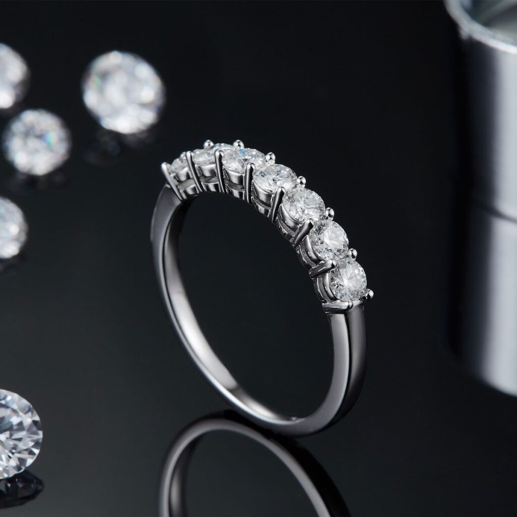 dismond Half Eternity Band Ring